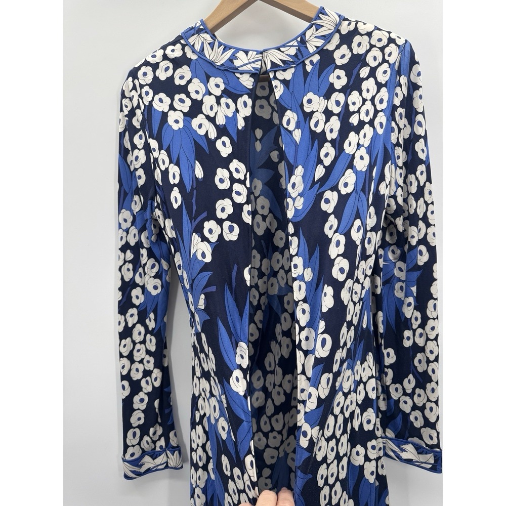 Vintage Averardo Bessi Womens 100% Silk Dress Large 10 Floral Italy Luxury Bloom - Picture 4 of 16